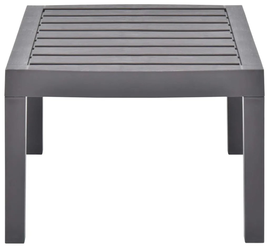 Mesa de jardim 78x55x38 cm plástico moca