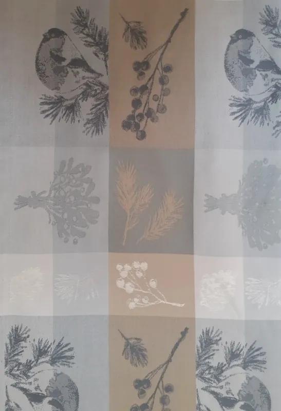NATAL - Toalha de mesa Fateba rectangulares em 100% algodão jacquard: 1 Toalha de mesa 150x150 cm