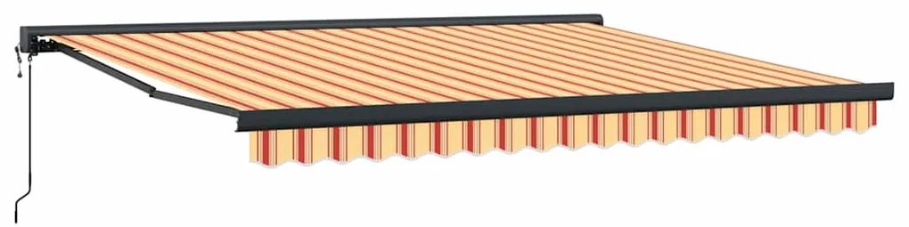 Toldo Automático Retrátil Amarelo e Laranja 400x300 cm