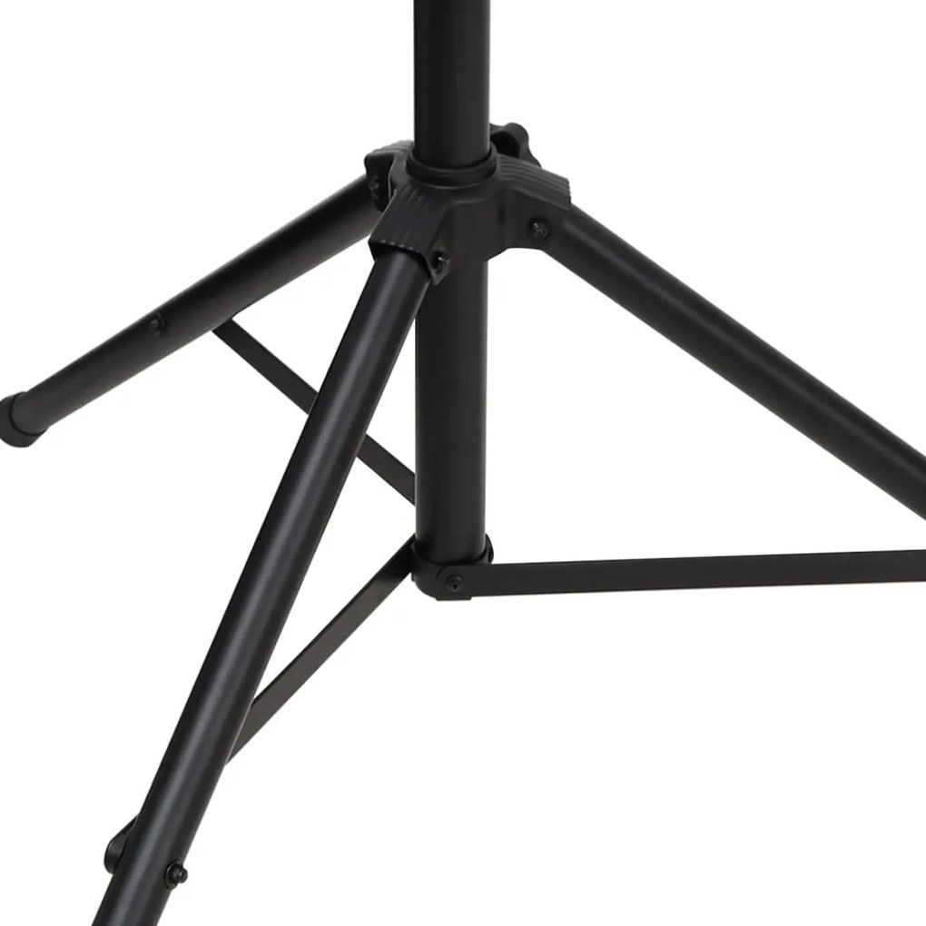 Suporte de iluminação 338x115x(180-300) cm aço preto
