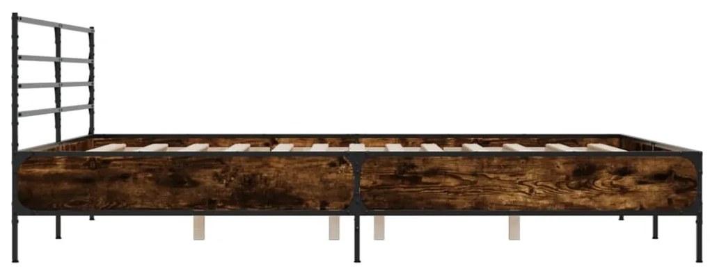 Estrutura de cama 180x200 cm derivados madeira/metal