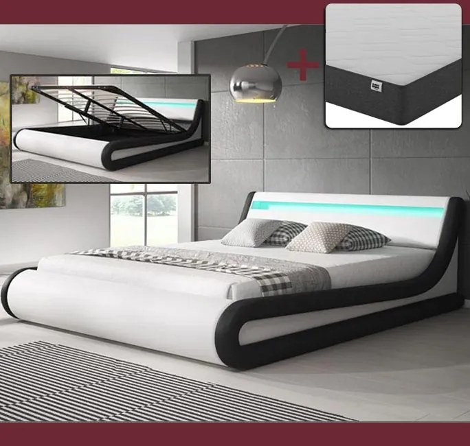 Cama Hidráulica com Arrumação "Patricia" - 160x200cm - Estrado e Colch