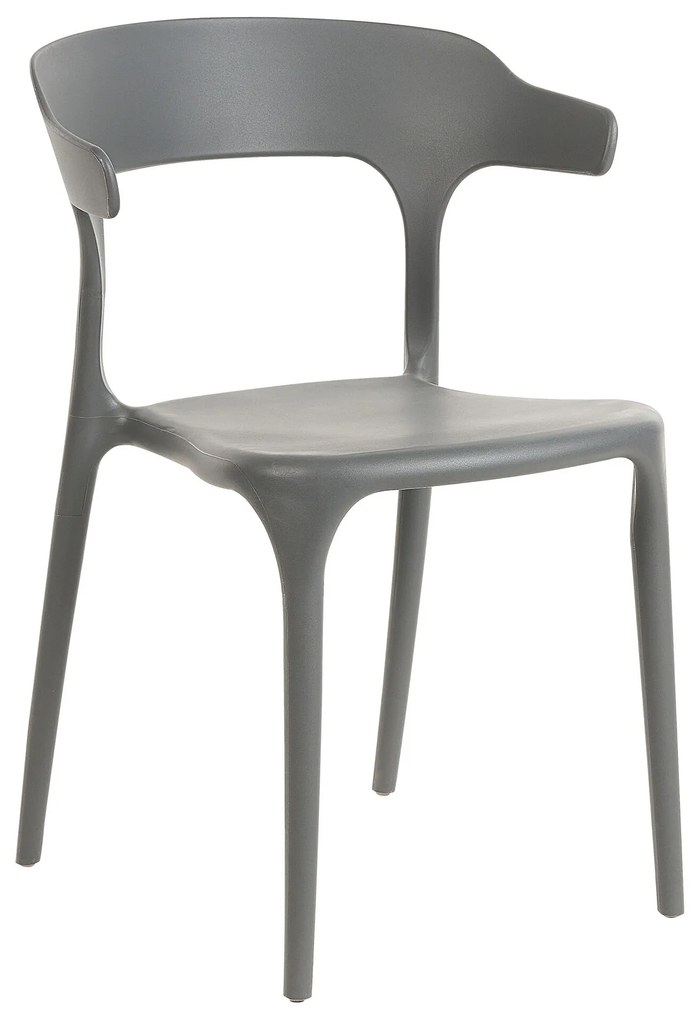 Conjunto de 8 cadeiras de jantar cinzentas GUBBIO Beliani