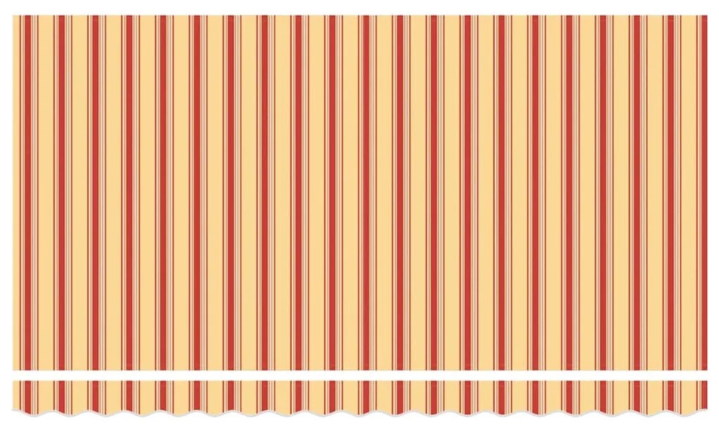 Toldo Retrátil Multicolorido e Amarelo e Laranja e Branco