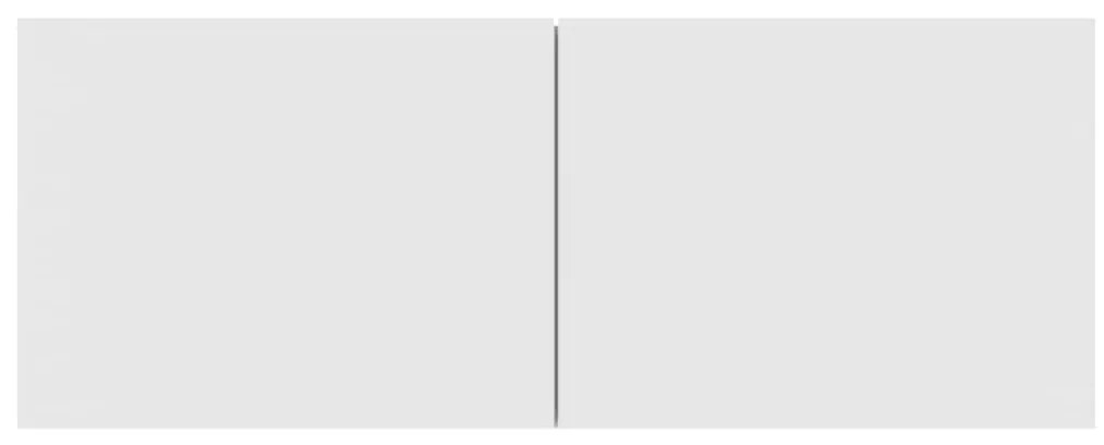 Móvel p/ TV de montagem na parede madeira processada branco