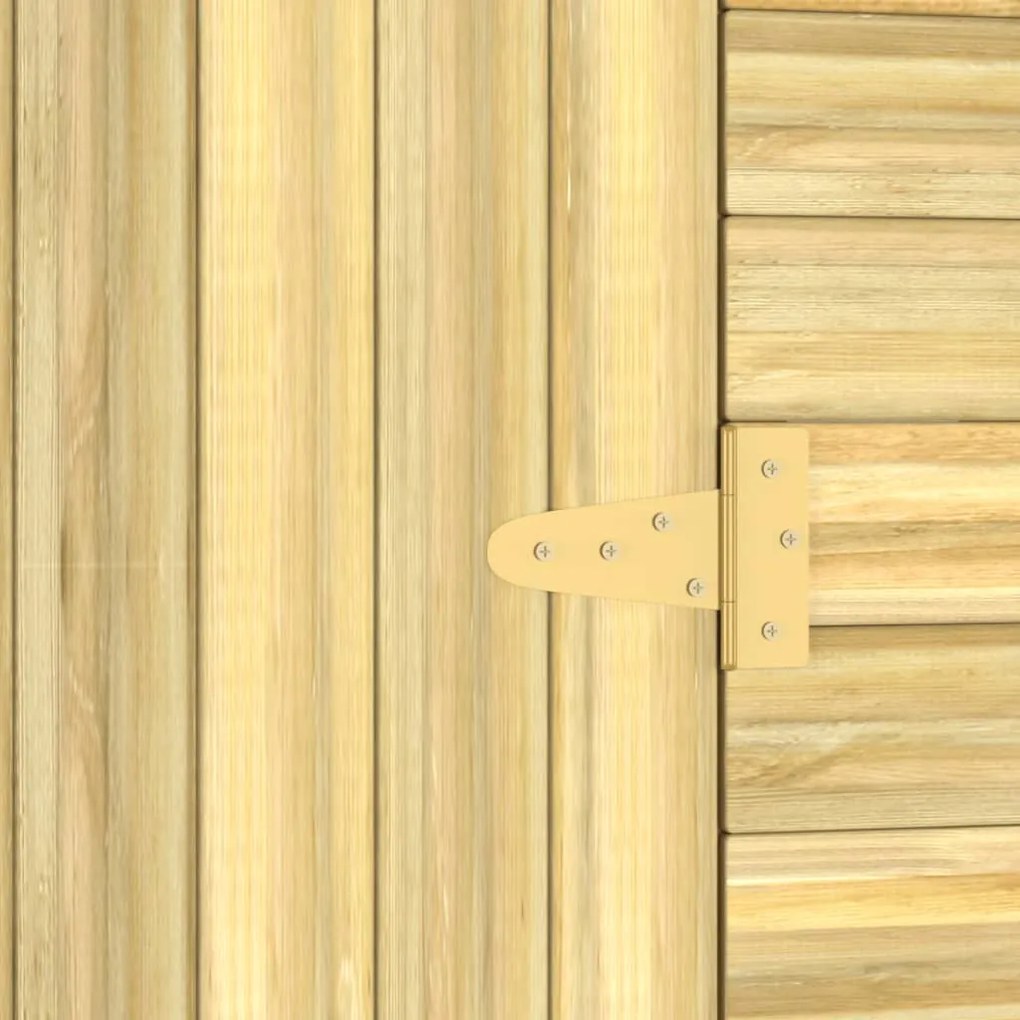 Abrigo de arrumação para jardim 100x210x218 cm pinho impregnado