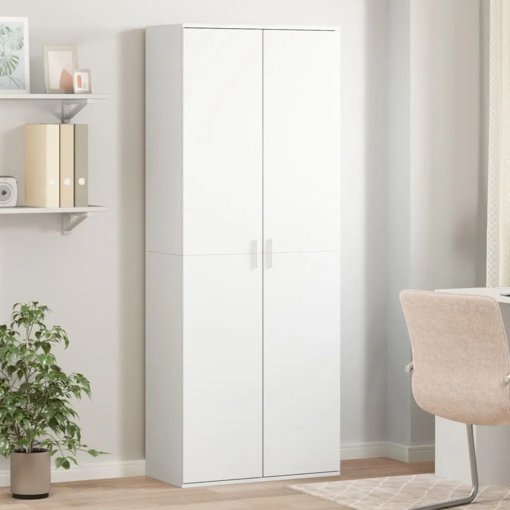 vidaXL Armário alto 70x35x180 cm derivados de madeira branco