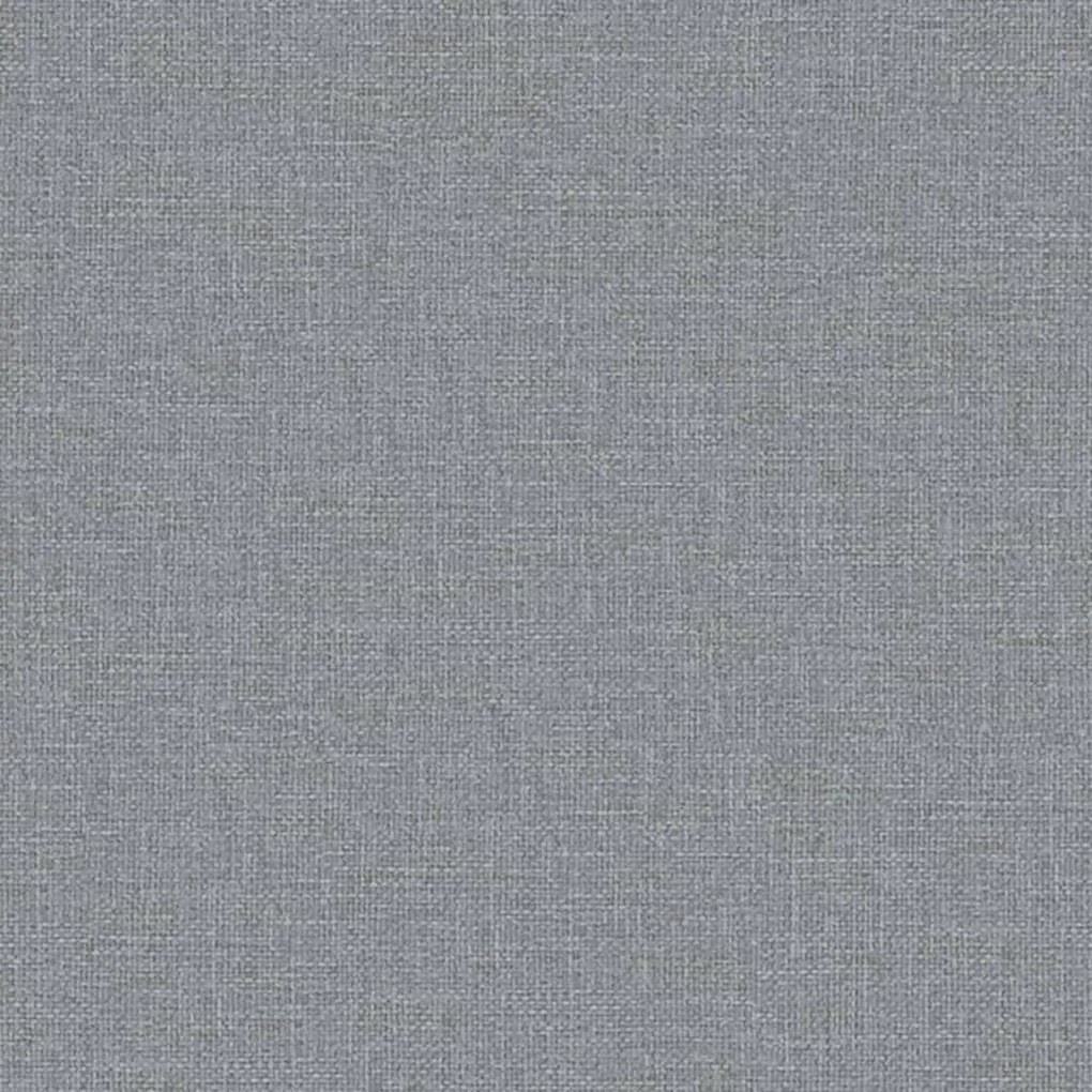 Sofá-cama em forma de L 255x140x70 cm tecido cinzento-claro