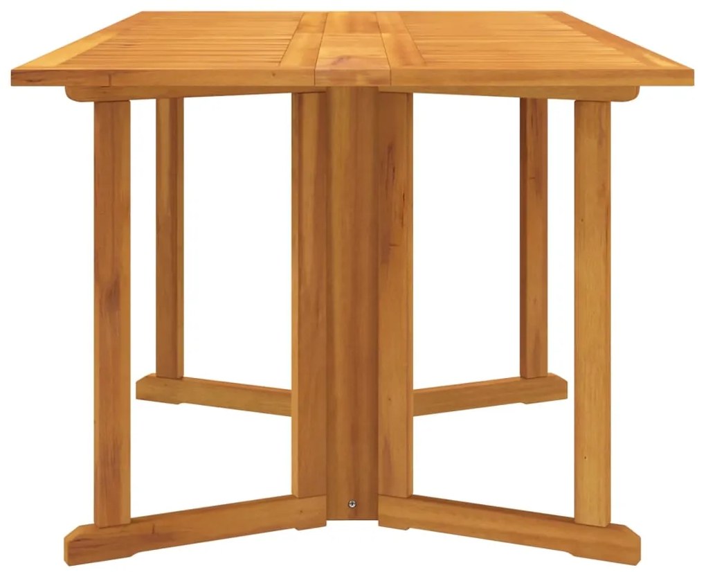 Mesa de jardim com tampo rebatível 150x90x75cm teca maciça