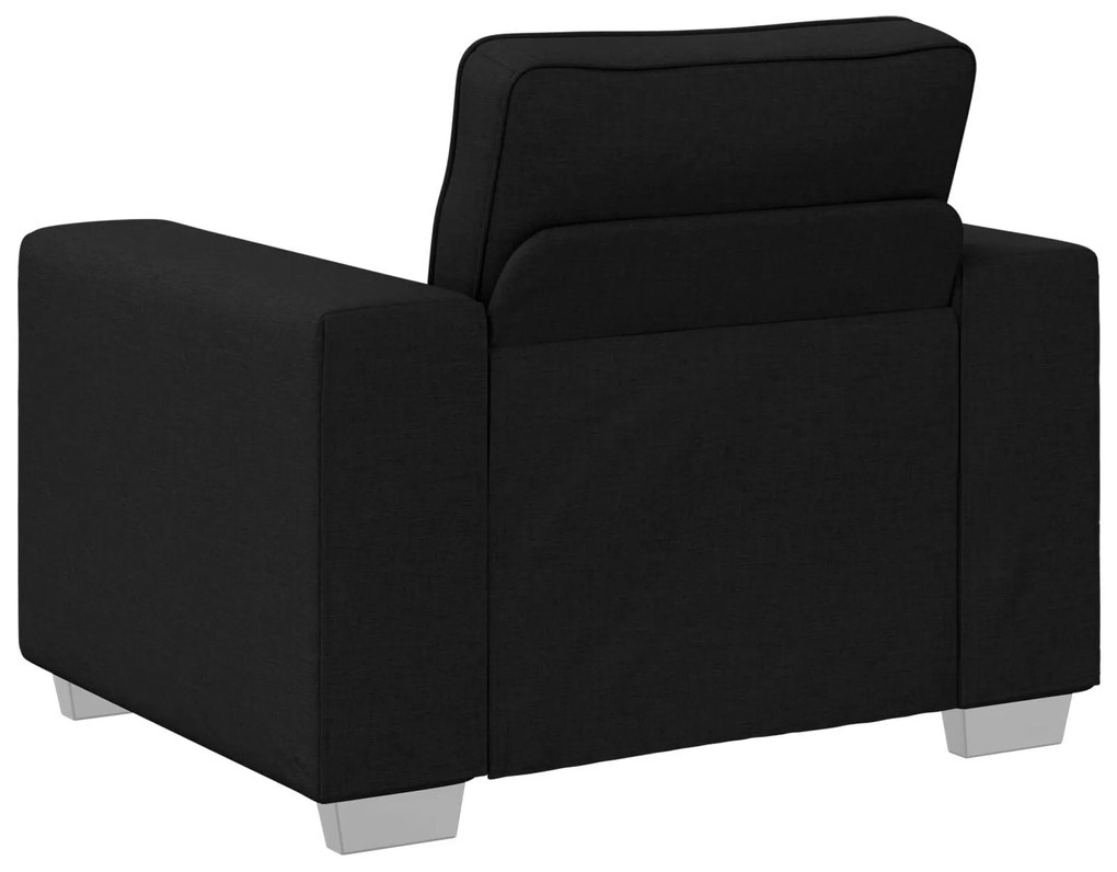 Poltrona vidaXL Preta 59 cm em Tecido