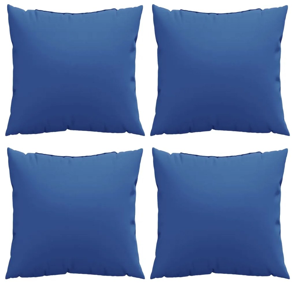 Almofadas de sofá 4 pcs 60x60 cm tecido azul