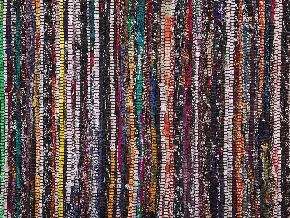 Tapete em algodão multicolor escuro 160 x 230 cm DANCA Beliani