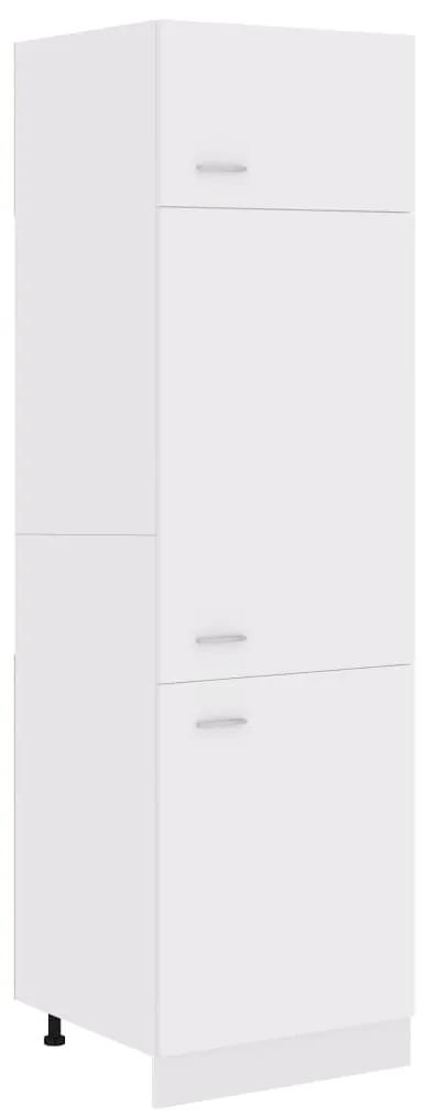 Armário para frigorífico 60x57x207 cm contraplacado branco