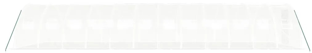 Estufa com estrutura de aço 48 m² 12x4x2 m branco