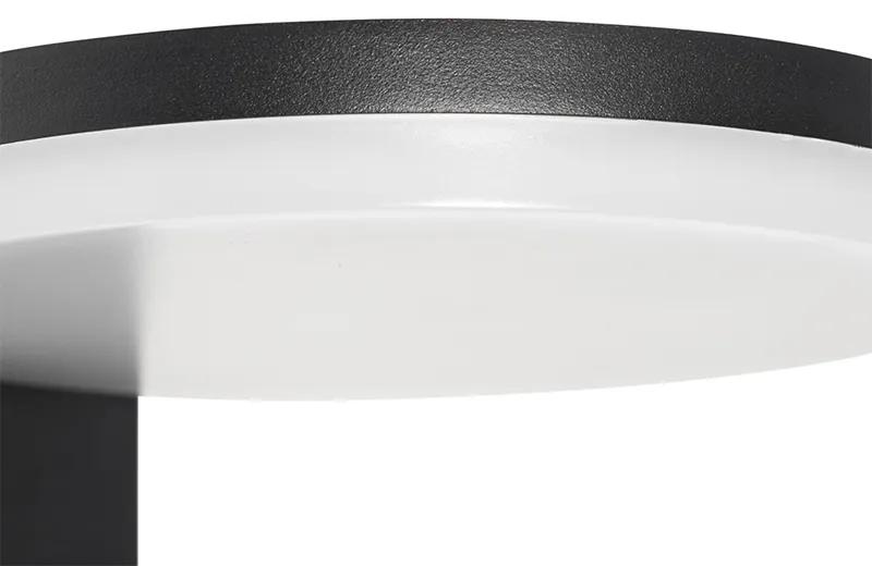 Moderno candeeiro de parede exterior preto com LED IP54 - Esmee Moderno