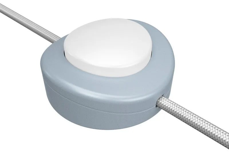 Interruptor de pé unipolar em linha Creative Switch azul suave