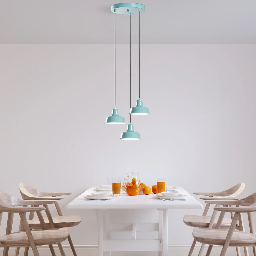 Candeeiro Chandelier Memati – Turquesa – Ø45 cm