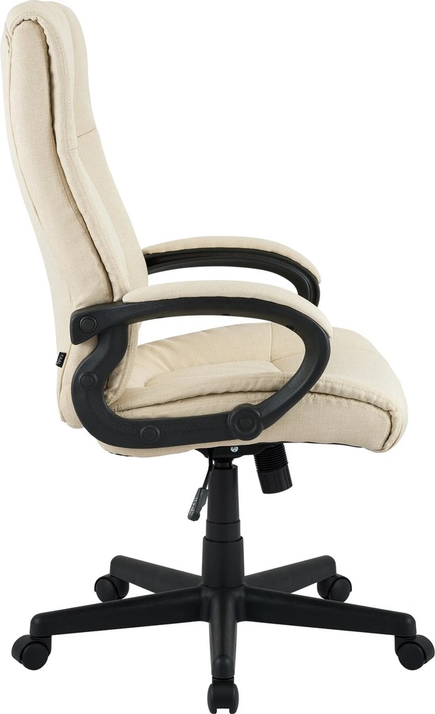 Cadeira de escritório XL Sparta de tecido Creme