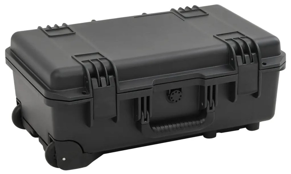 vidaXL Mala de viagem portátil 55x35x22,5 cm PP preto