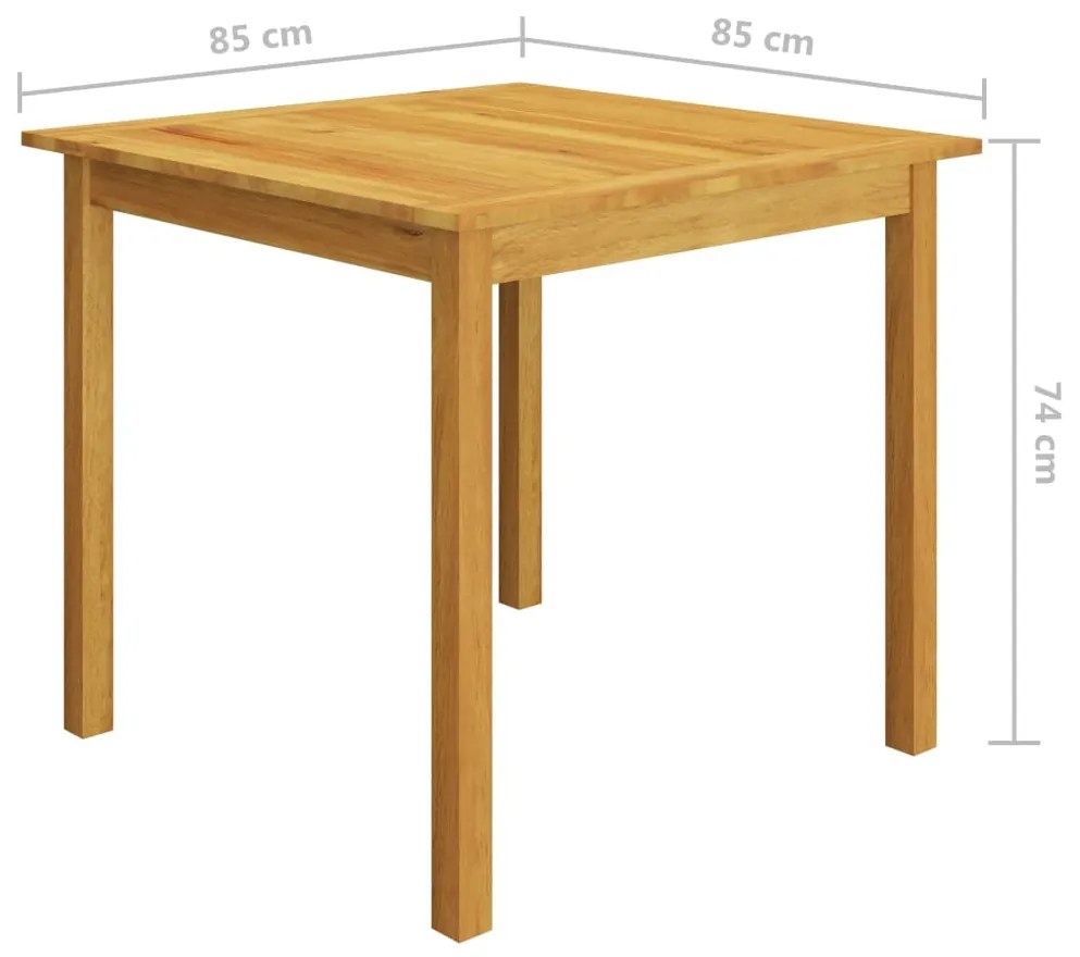 3 pcs conjunto de jantar para jardim castanho