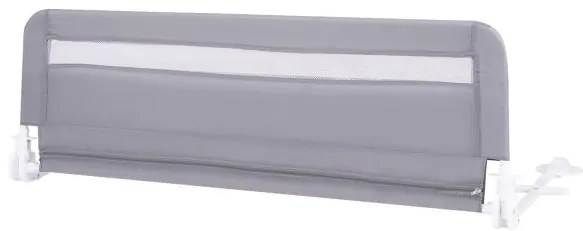 Grade de cama dobrável para bebê de 100 cm/120 cm com capa removível e lavável e alça de segurança - Branco - 120 cm