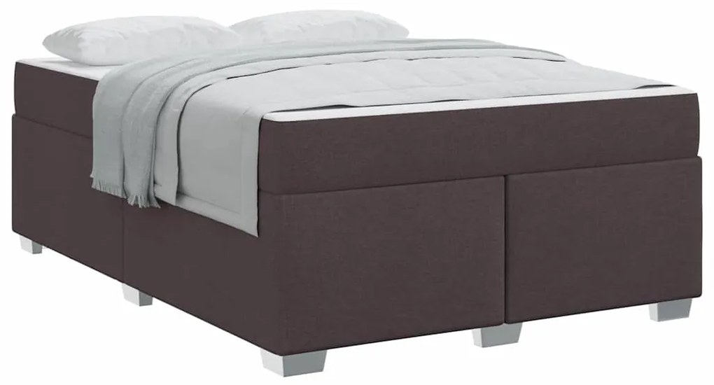 Estrutura da Cama Outros Castanho escuro 140 x 200 cm tecido