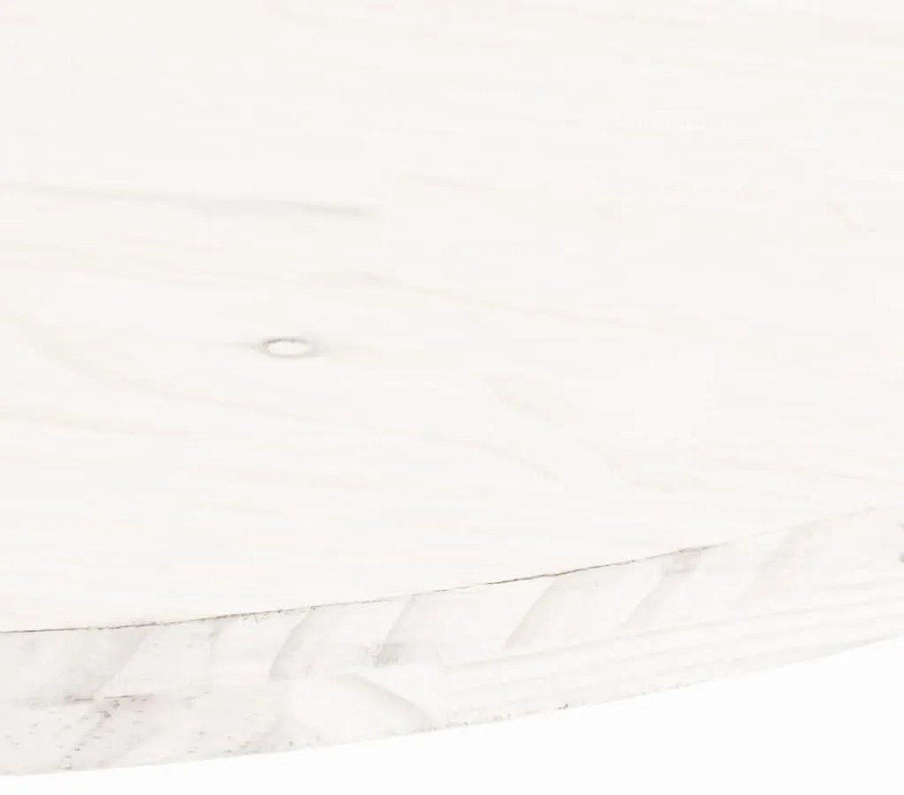 Tampo de mesa oval 100x50x2,5 cm madeira de pinho maciça branco