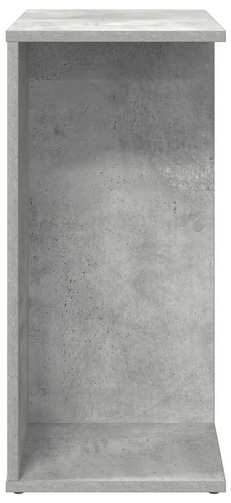 Mesa cabeceira 46,5x29x61 cm derivados madeira cinzento-cimento