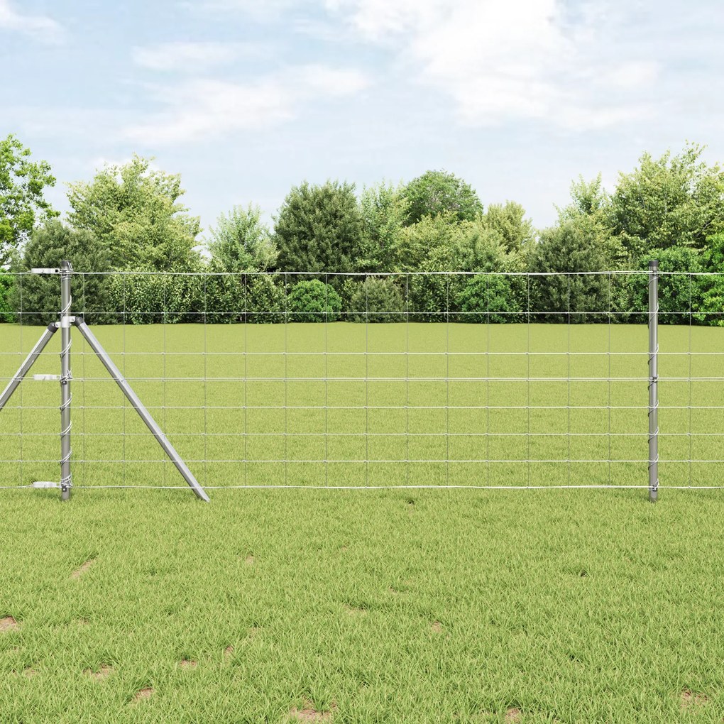 Cerca de Campo vidaXL 0.8x50 m Aço Galvanizado