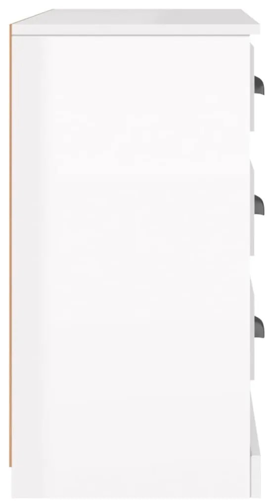 Aparador 104,5x35,5x67,5 cm derivados madeira branco brilhante