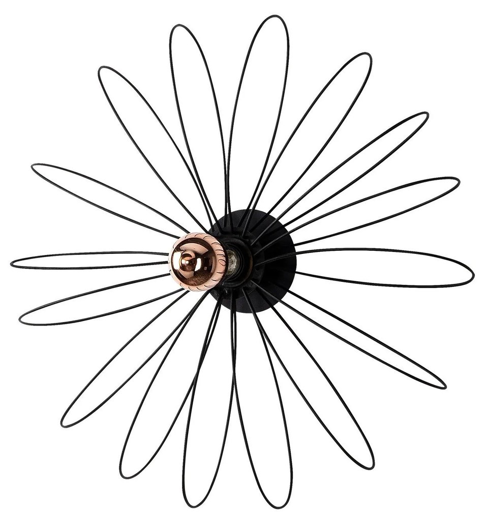 Lâmpada de Parede Hemdem – Preto – 58 x 12 x 58 cm