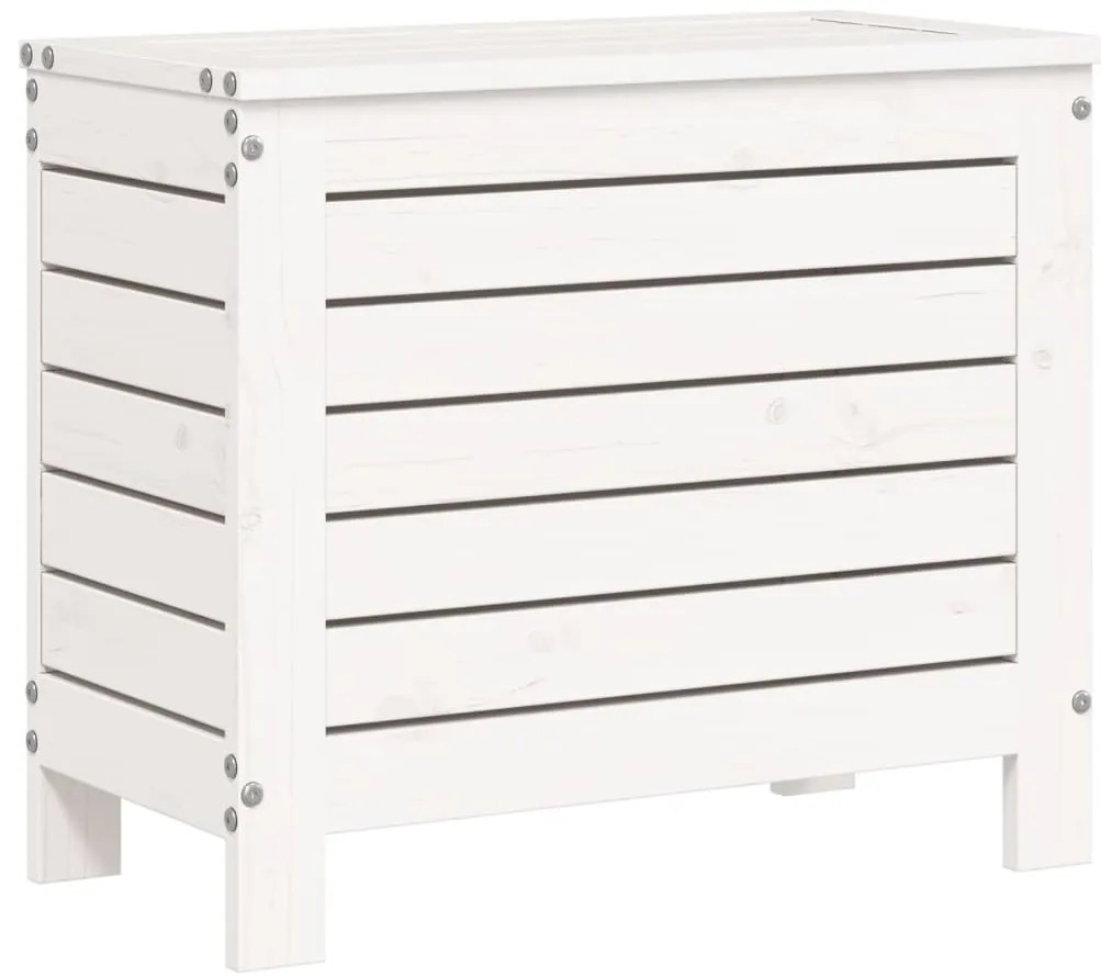 10 pcs conjunto sofás de jardim madeira de pinho maciço branco