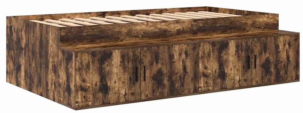 Estrutura de Cama Carvalho Fumado 100x200 cm