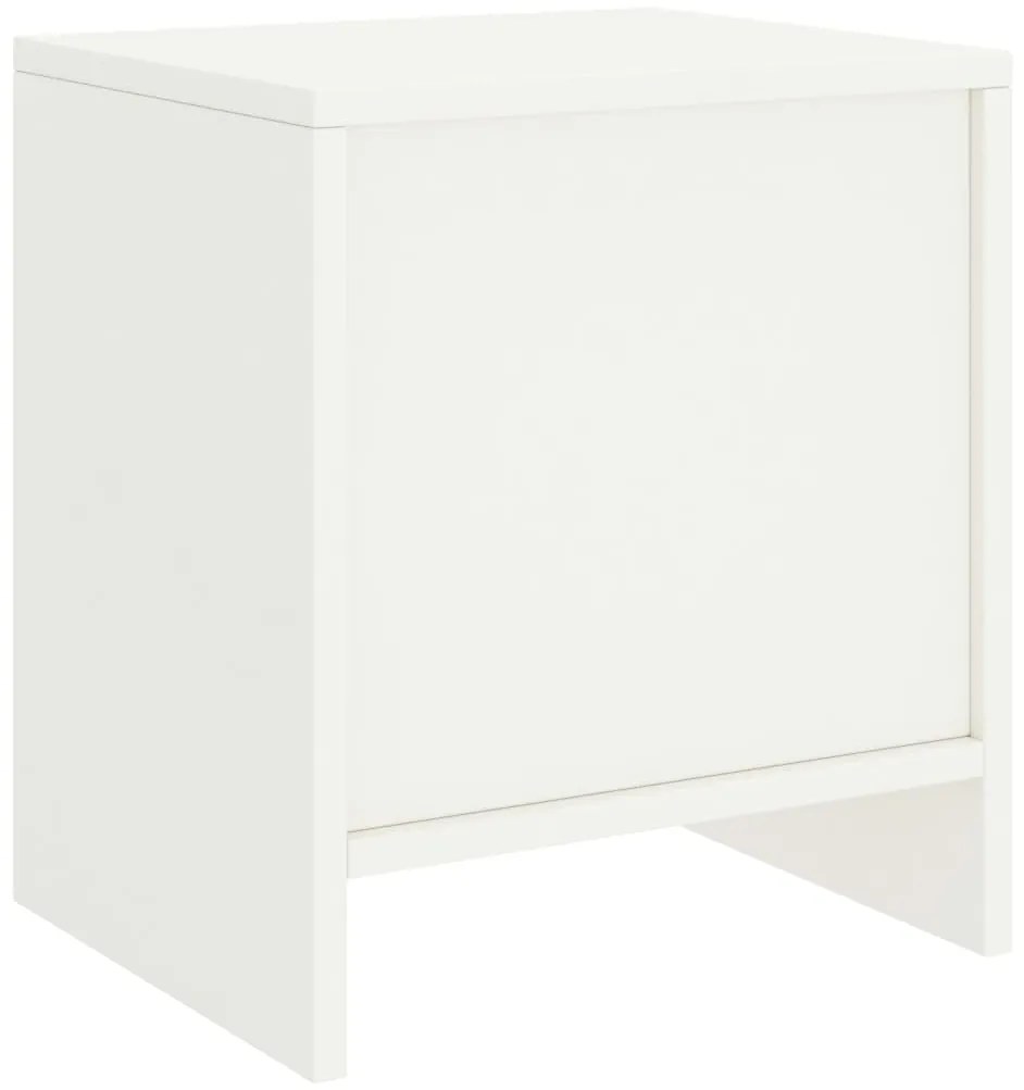 Mesas de cabeceira 2 pcs 35x30x40cm madeira pinho maciça branco