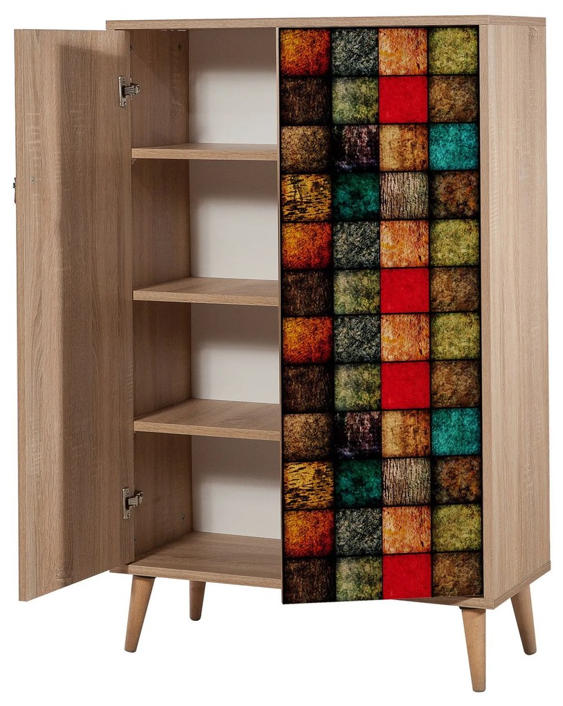 Móvel Multiuso Multibox – Carvalho Sonoma – 80x127x36 cm