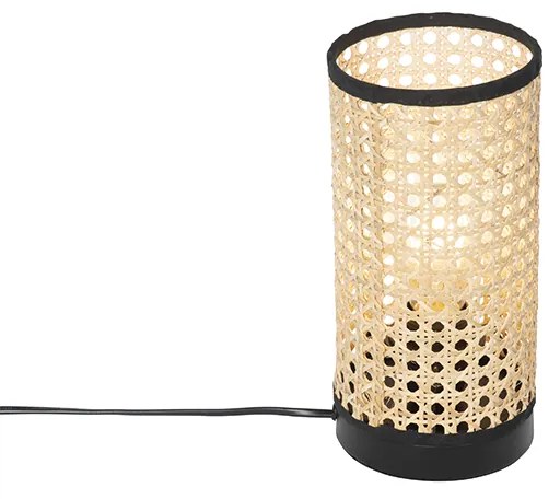 Candeeiro de mesa rústico em vime - Kata