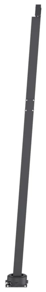Toldo retrátil manual independente 350x250 cm amarelo e branco