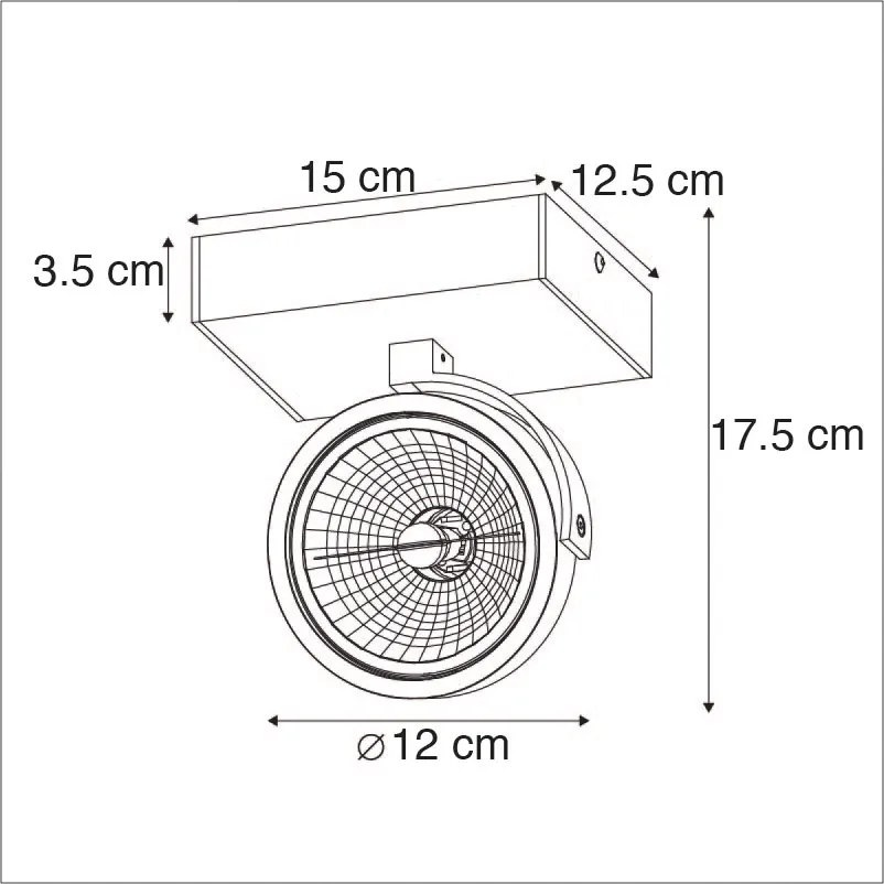 Projetores de design branco ajustáveis - Go Design,Industrial,Moderno