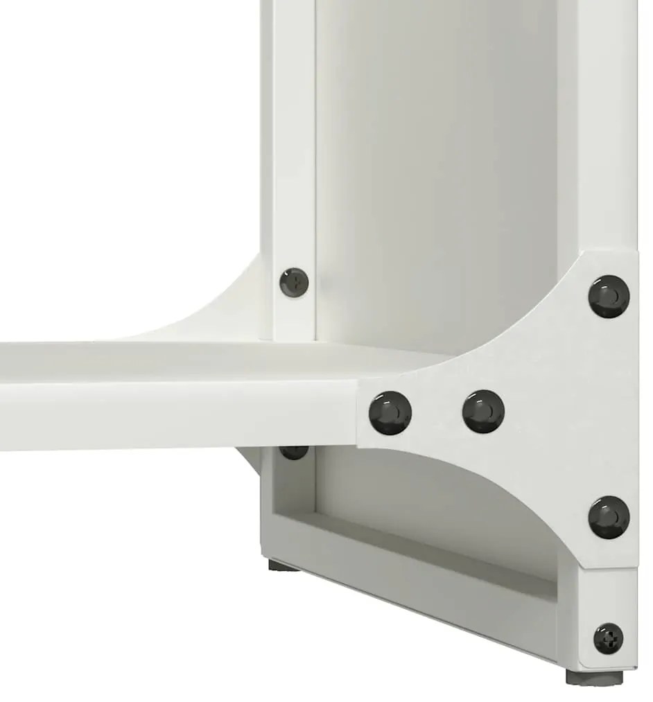 Suporte para lenha 40x30x80 cm aço laminado a frio branco