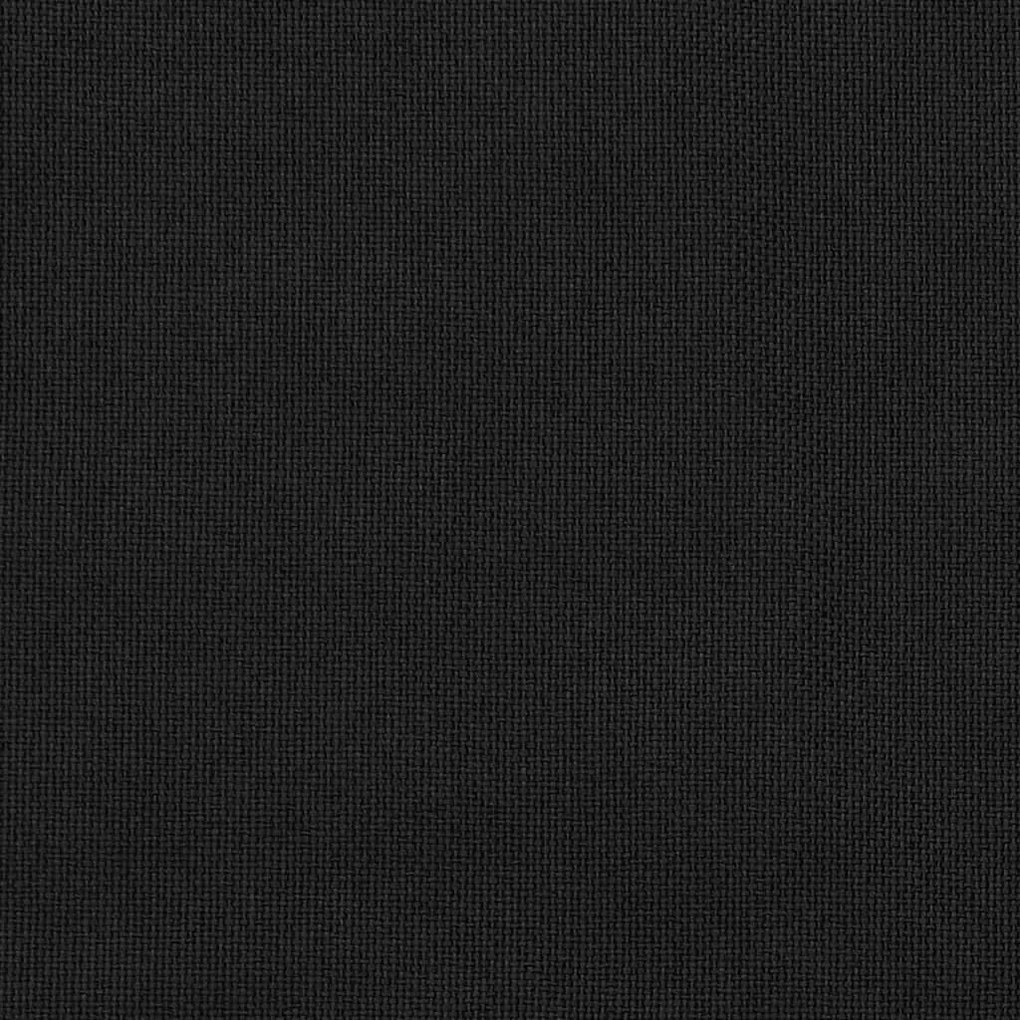 Cortinas opacas aspeto linho c/ ilhós 2 pcs 140x245 cm preto