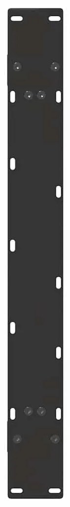 Pés para mesa de jantar em formato A, 2 peças, preto, 90x (72-73) cm,