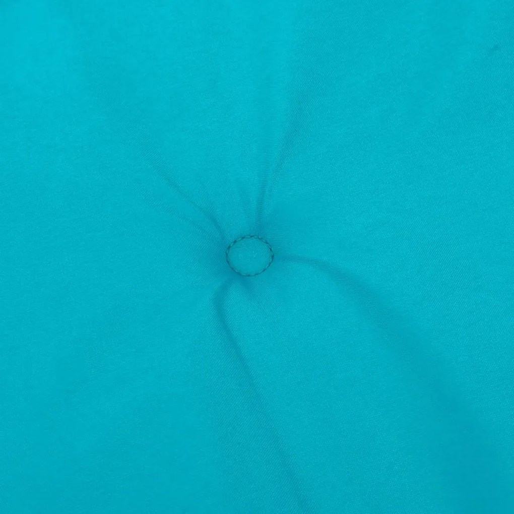 Almofadões p/ cadeira de encosto baixo 6 pcs tecido turquesa