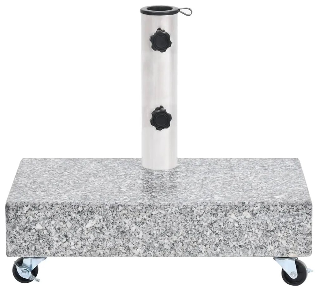 Base para guarda-sol 45x25x8,3 cm granito cinzento-claro