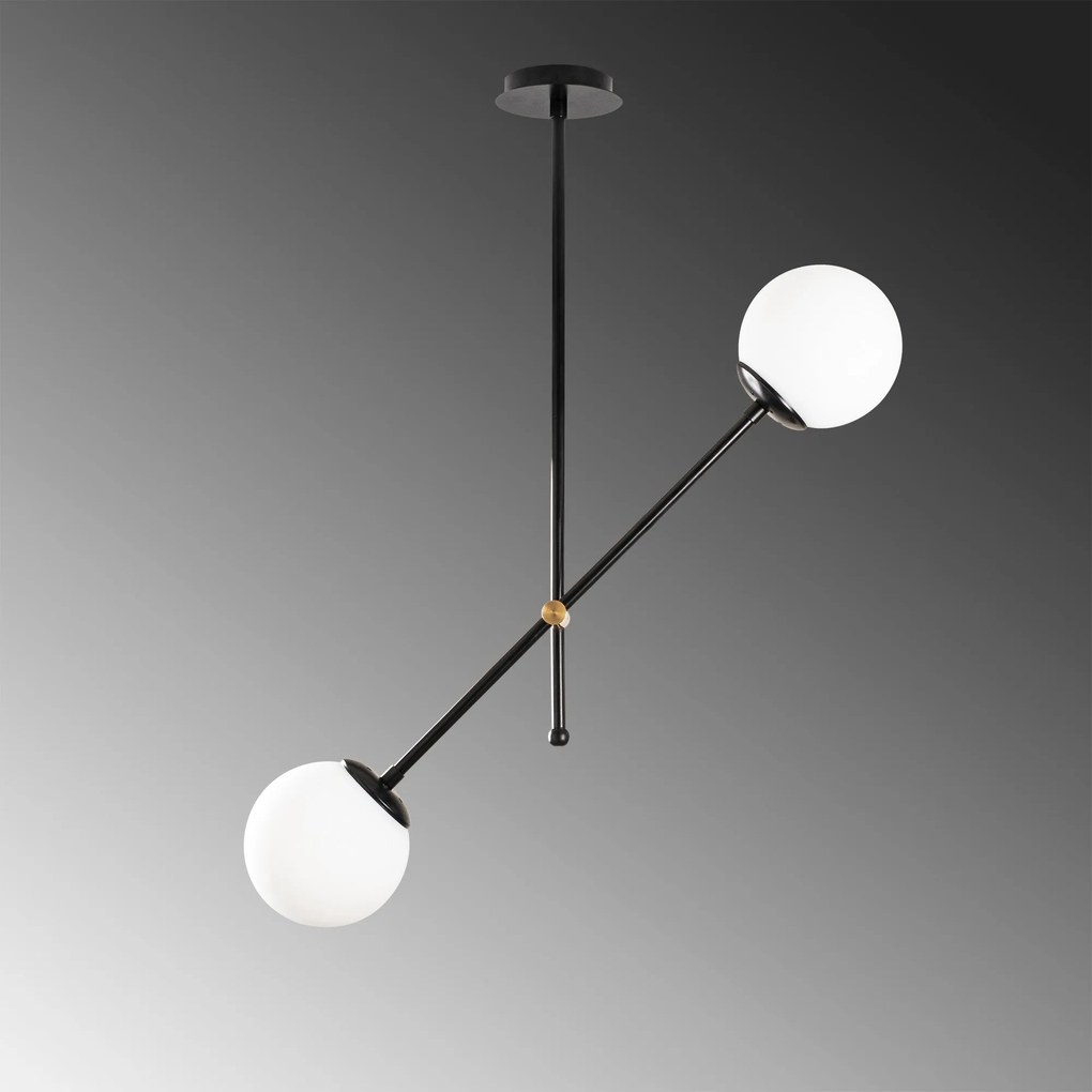 Chandelier Best – Preto e Branco – 80 x 15 cm