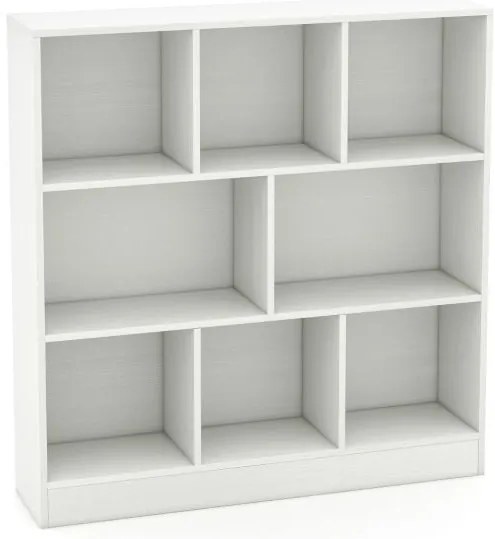 Organizador de 3 camadas, estante de 10 cubos, 140 cm, prateleira de exposição de madeira para sala de estar - natural