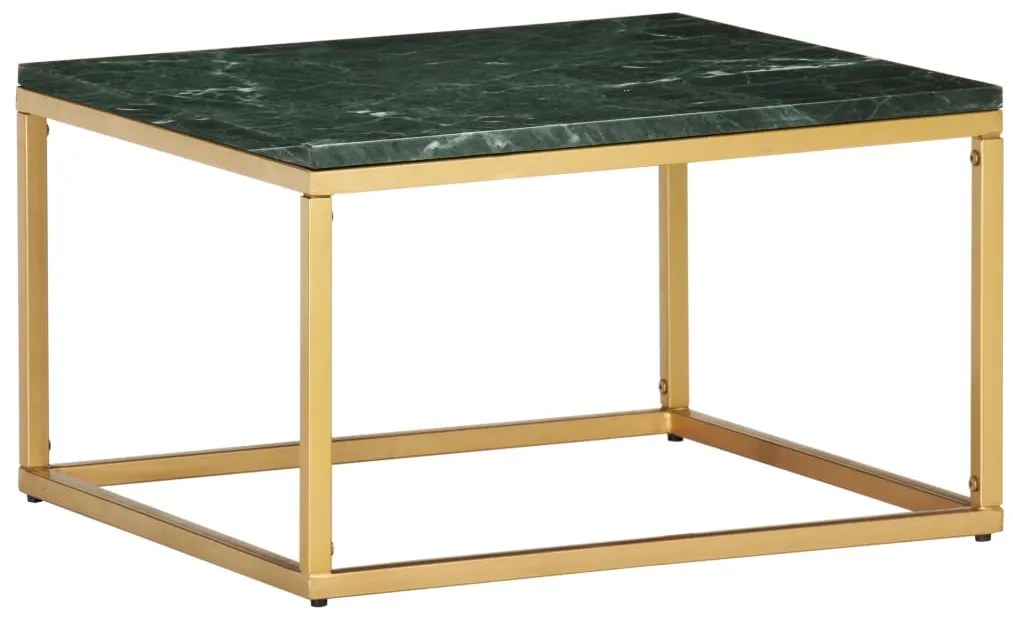Mesa de centro 60x60x35cm pedra genuína textura mármore verde