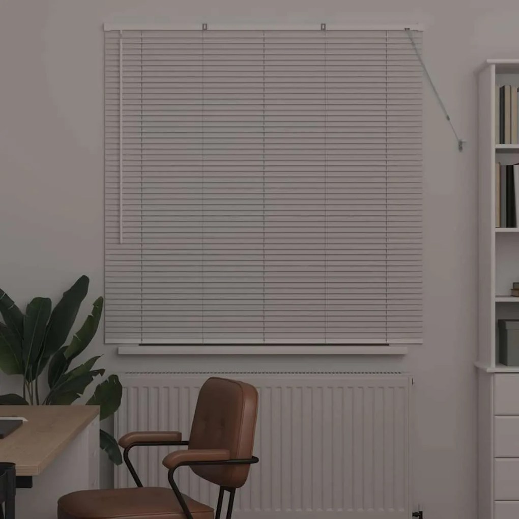 Persiana de Janela com cortinas Outros Manual Branco 130 x 130 cm Alum