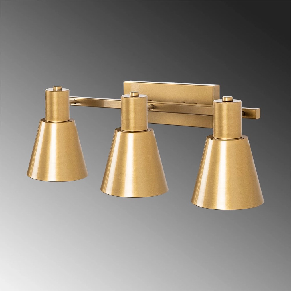 Aplique de Parede Funnel – Dourado – 60 x 21 x 21 cm
