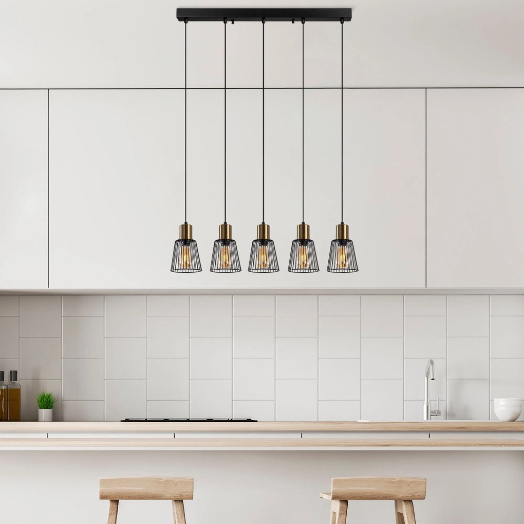 Candeeiro Kemtel – Preto Antique – 85 x 16 x 115 cm