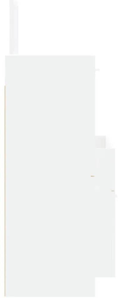 3 pcs conjunto móveis casa de banho derivados de madeira branco